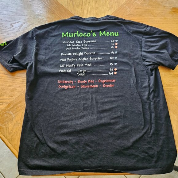 Murloco's Best "Fish" Tacos In Azeroth T-Shirt - Blizzard 2XL - Picture 2 of 4